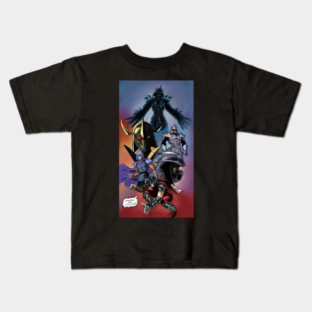 TMNT Shredder Kids T-Shirt by Rubtox